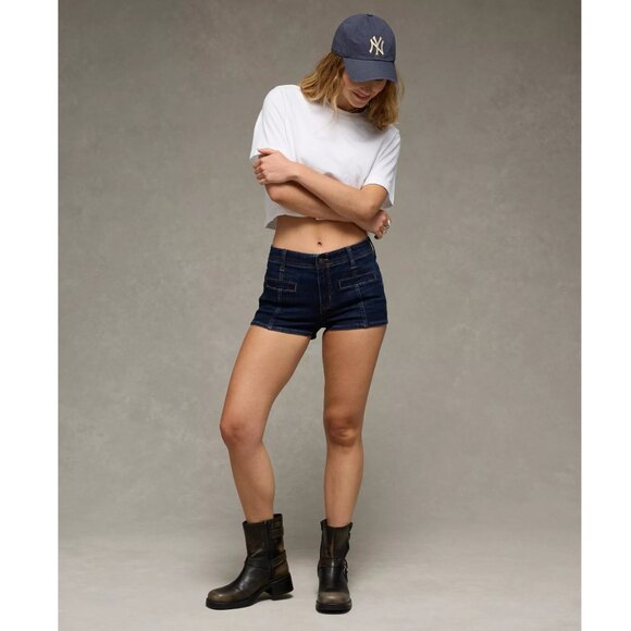 NEW Eco-Friendly American Eagle Next Level Stretch Micro Jean Shorts Size 26W - Picture 2 of 6